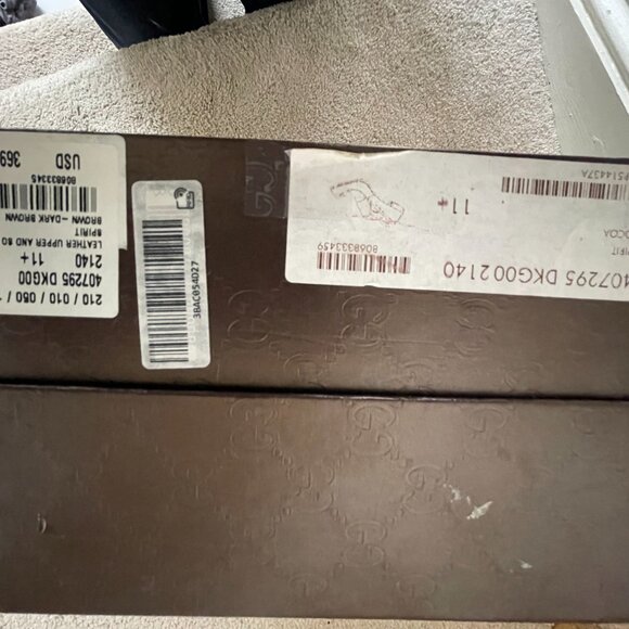 The GUCCI Broadwick GG Logo Strap Dark Brown Leather Loafers | 11+ - Picture 11 of 13